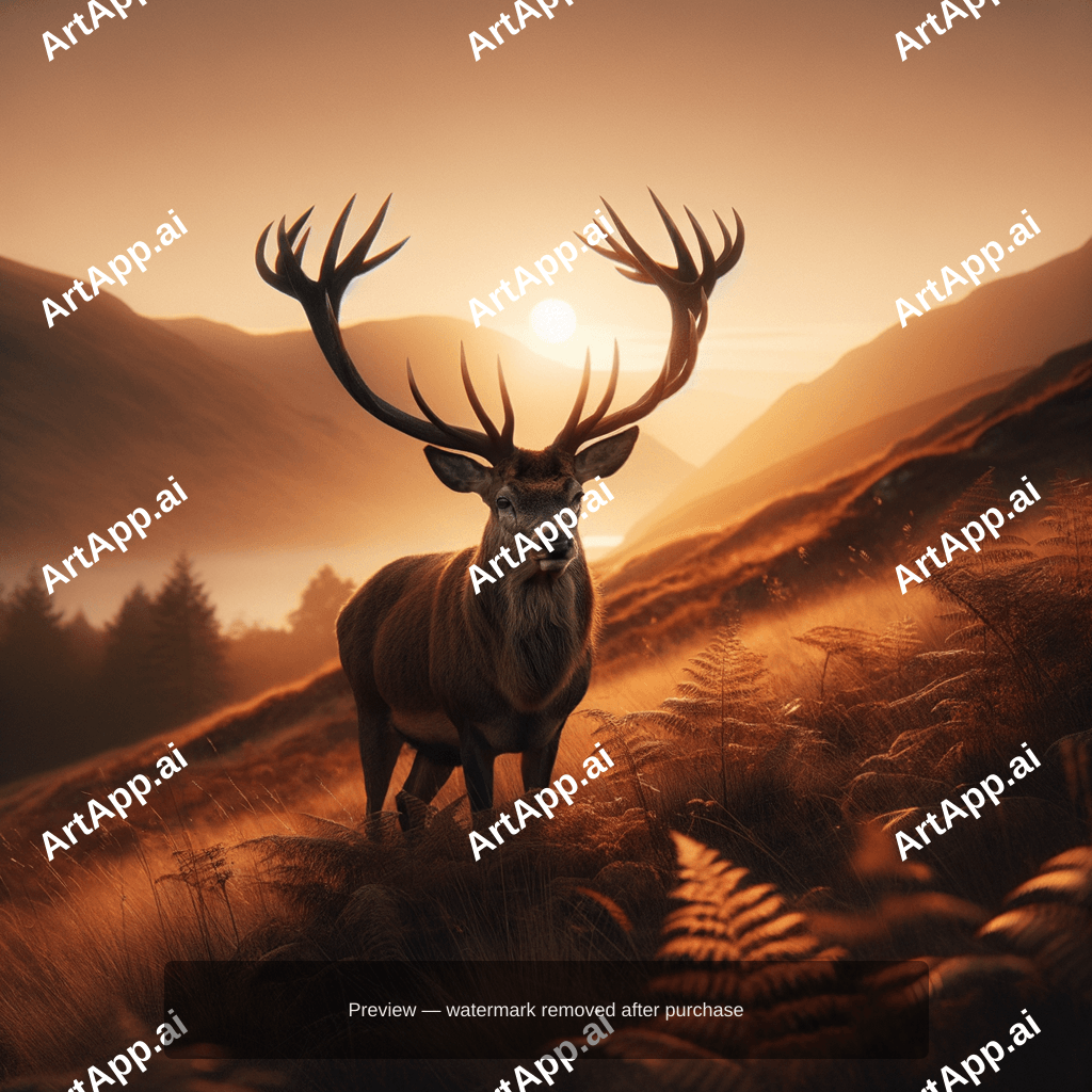 Stag at Dawn