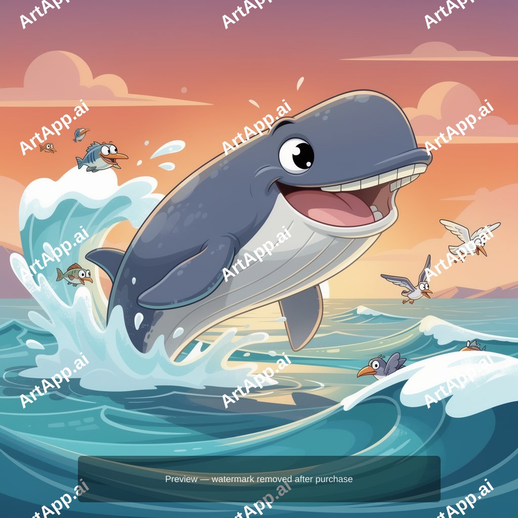A Whale Breaching The Ocean Surface At Sunset