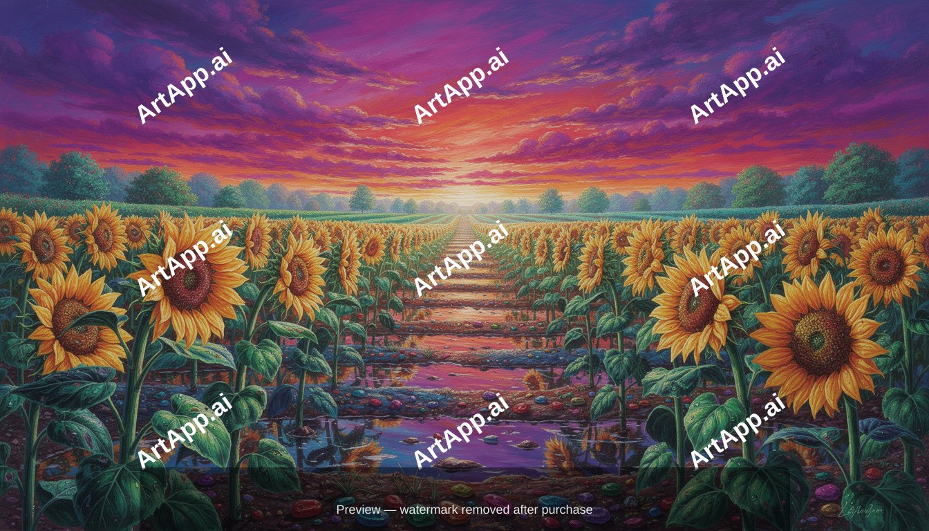 Field Of Sunflowers