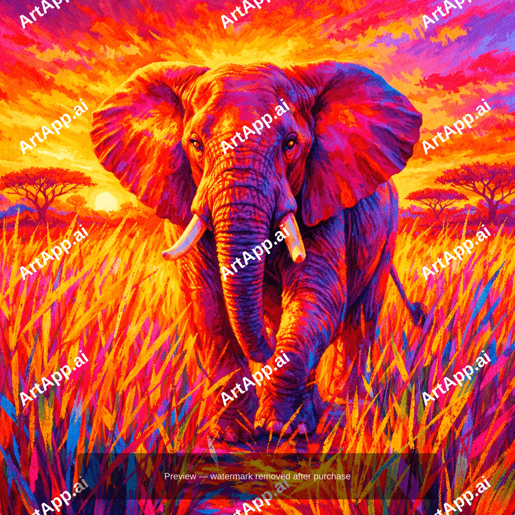 Coloured Elephant
