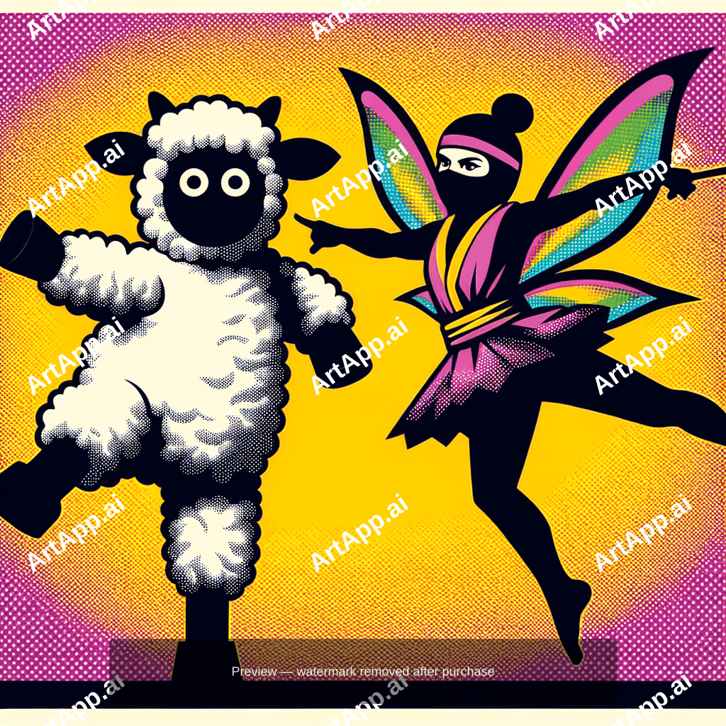 Ninja Lamb Dancing With A Kung Fu Fairy
