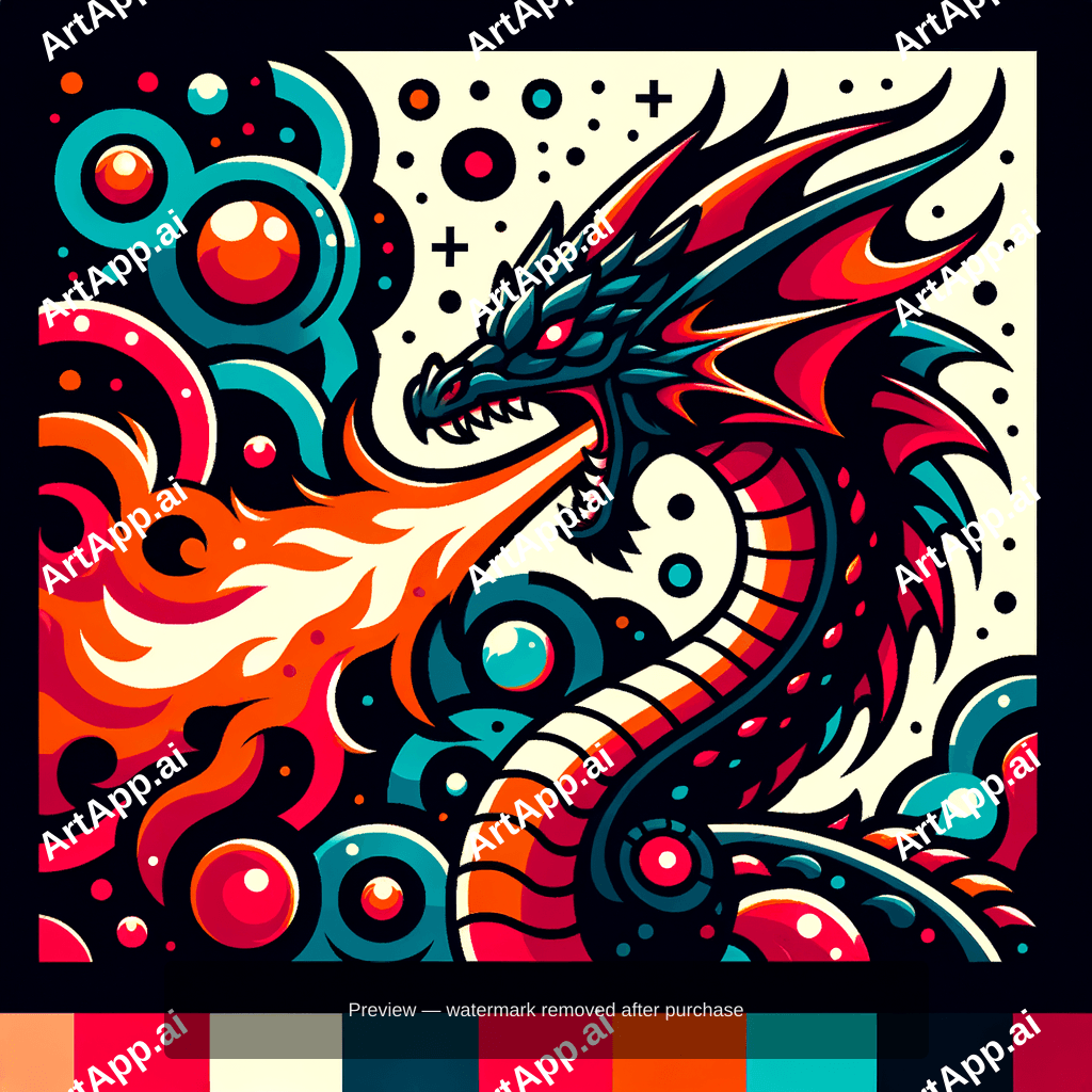 Dragon Breathing Magical Fire