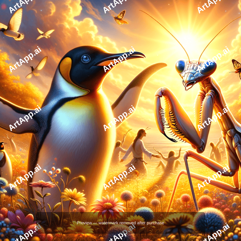 Penguin Dancing With Mantis