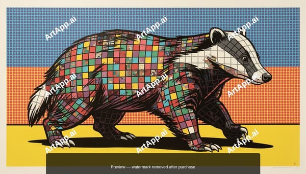 Mosaic Badger
