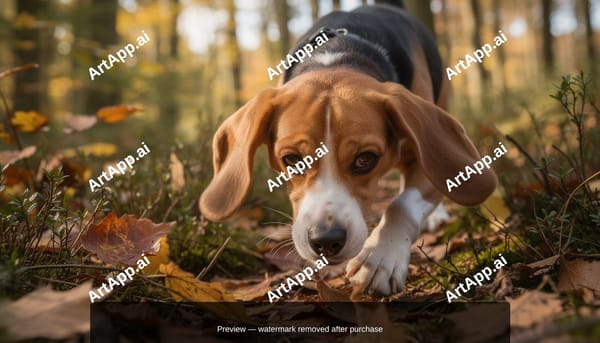 Beagle on the Hunt