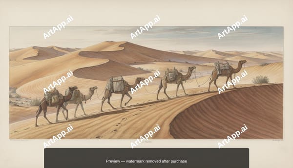 Caravan Across the Dunes